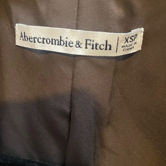 Women's Abercrombie Dark Brown Leather Blazer Coat - Picture 3 of 7